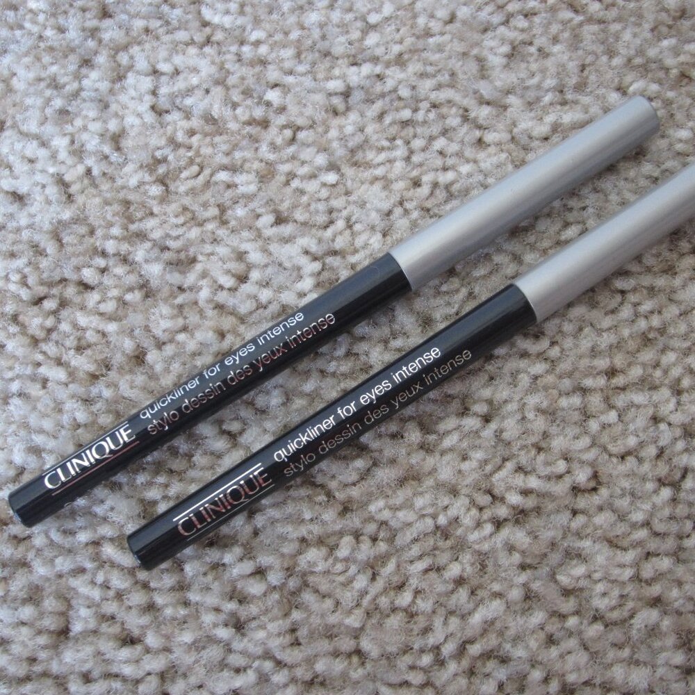 Clinique Quickliner for Eyes Intense Intense Black travel mini, lot of 2